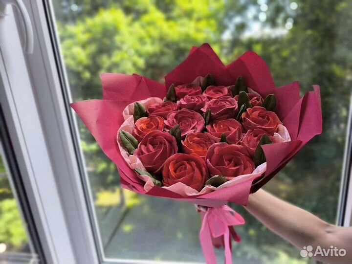 Букет из зефирных роз