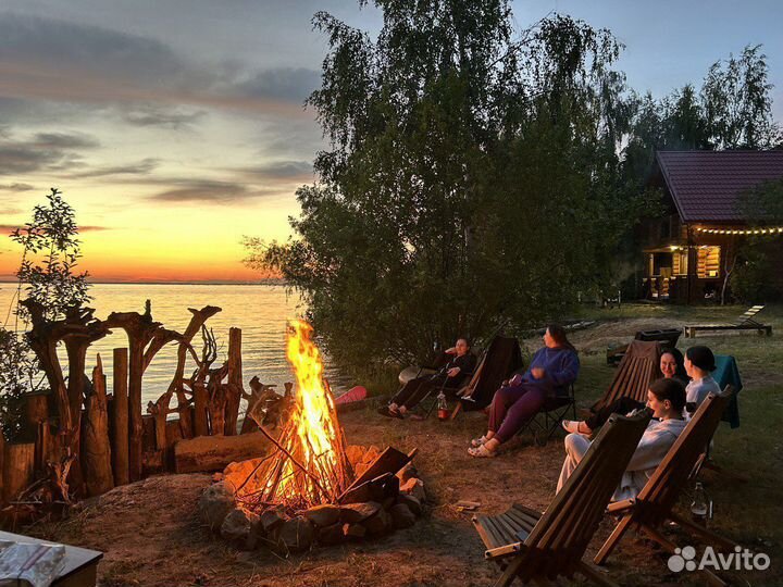 Отдых на берегу Горьковского моря