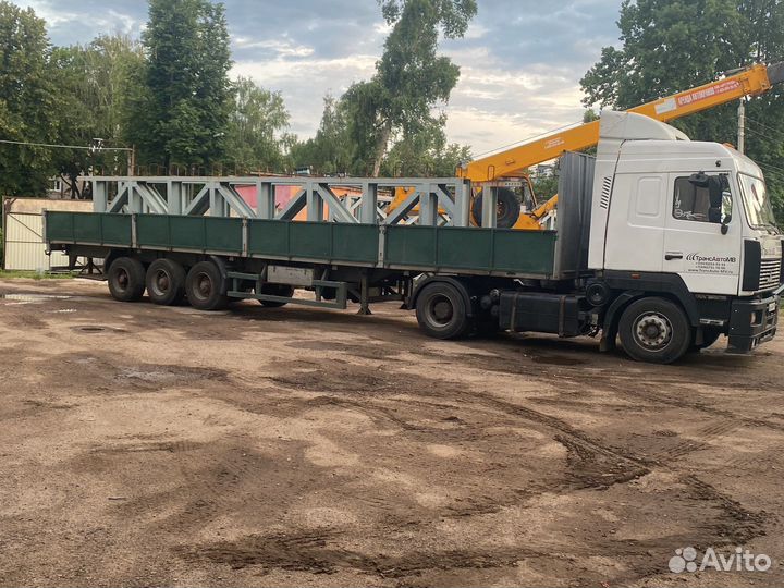 Грузоперевозки на длиномере шаланде 20 тонн