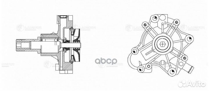 Насос водяной fiat ducato (06) /iveco daily (06