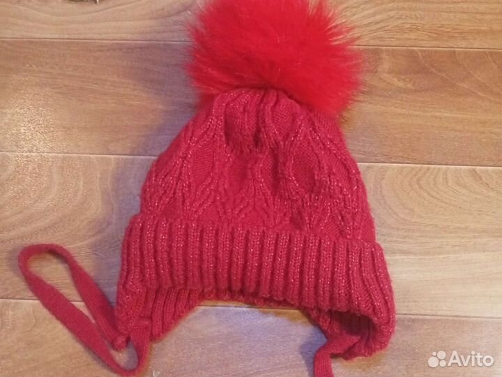 Шапка детская для девочки зимняя