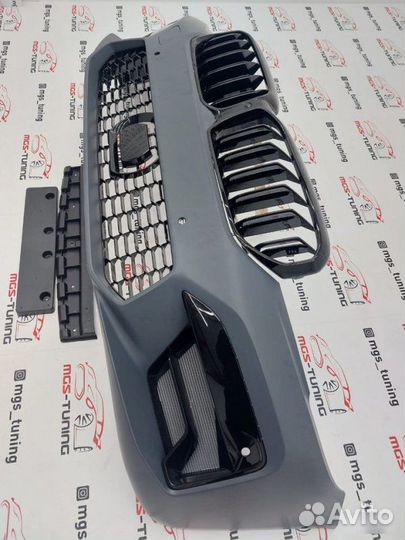 Бампер с решеткой на 5 Series g30 2020+ M5 Style