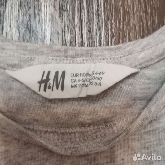 Кофта, лонгслив, футболка 110-116. H&m