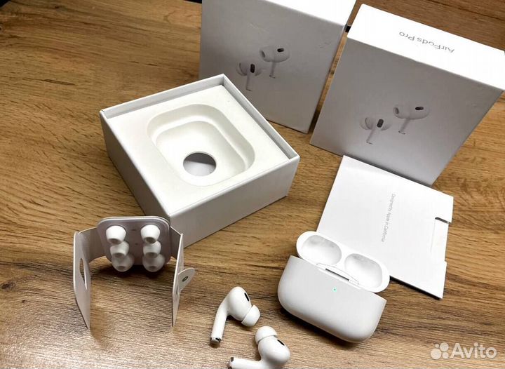 Apple AirPods про 2 чип Airoha toп+ чехол