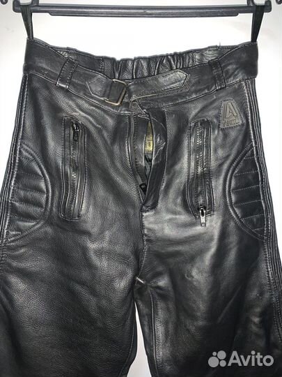 Мото штаны кожаные