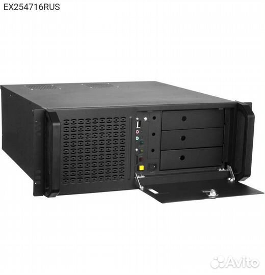 Корпус Exegate Pro 4U4019S Rack Без бп чёрный 4U