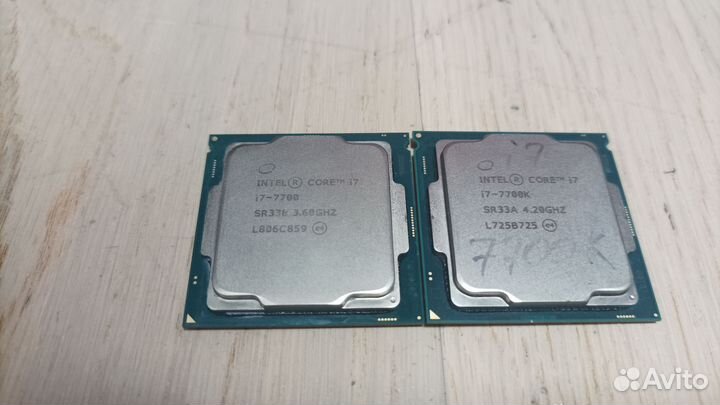 Процессоры Intel Core i7-7700 и i7-7700k(1151 )