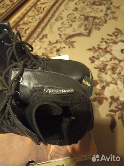 Ботинки кожаные женские зимние 41 размер, бу