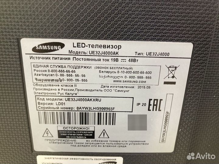 Телевизор Samsung UE32J4000AK