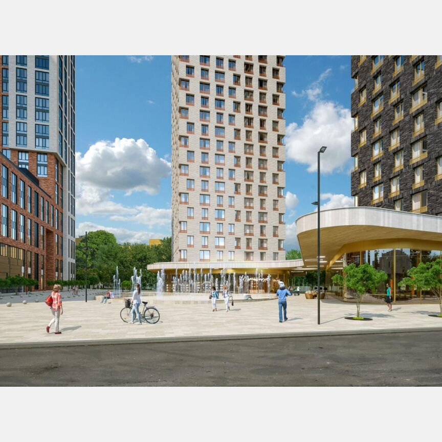 2-к. квартира, 40,1 м², 6/53 эт.