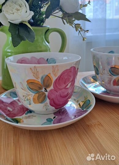 Чайная пара - гигант Дулево