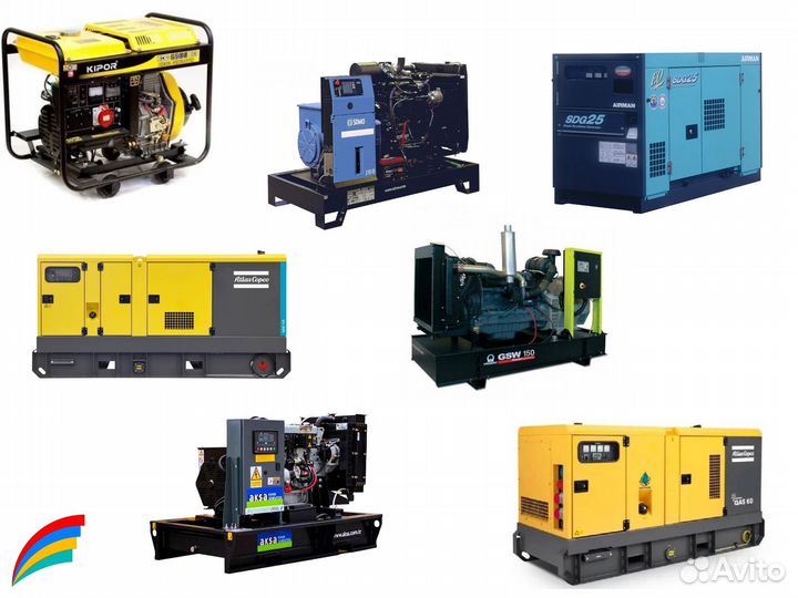 Дизельный генератор от 16 до 100кВт в аренду