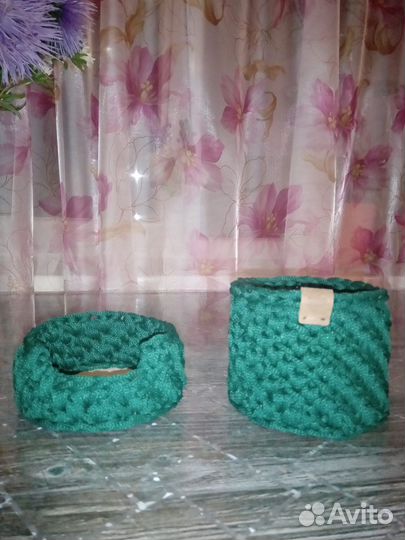 Вязание корзин крючком