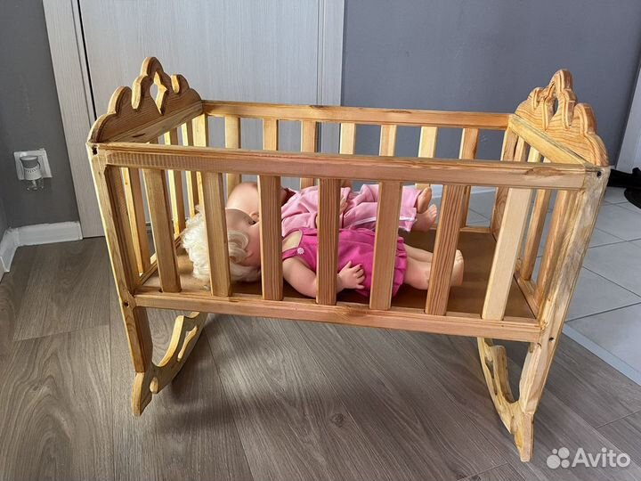 Кровать качалка для кукол