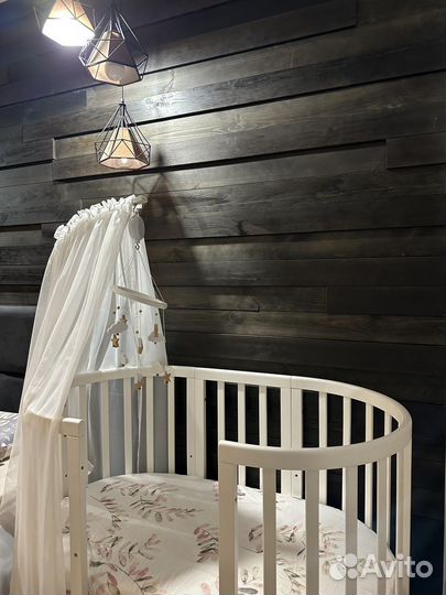 Кроватка трансформер ellipsebed