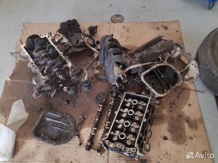 Двигатель на запчасти тойота пробокс 1nz-fe