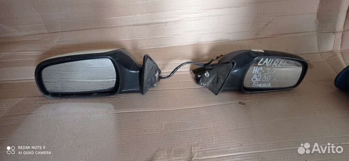 Боковое зеркало на nissan laurel 34