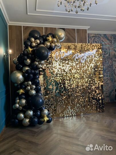 Фотозона из пайеток в аренду