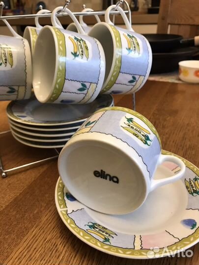 Чайный сервиз на 6 персон, новый