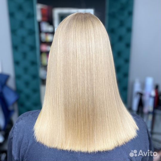 Кератиновое выпрямление волос