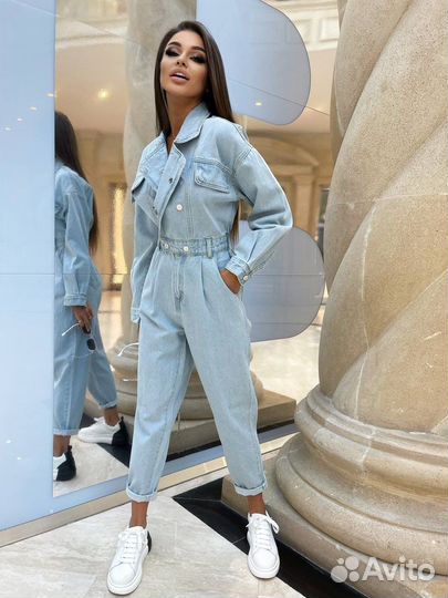 Джинсовый комбенизон 42-46