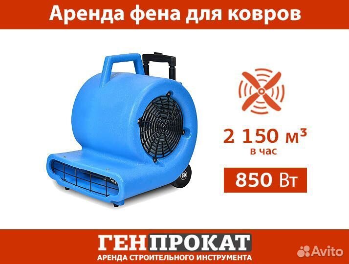 Аренда сушилки (фена) для ковров