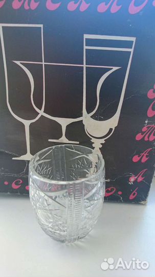 Хрустальные рюмки 6шт