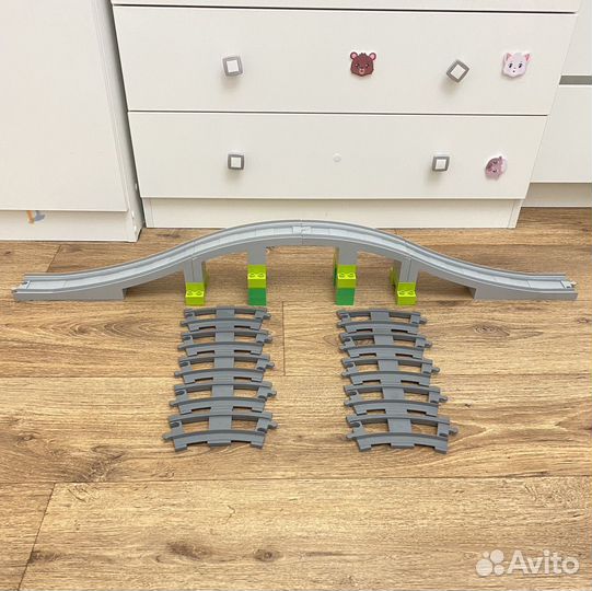 Lego duplo мост и рельсы