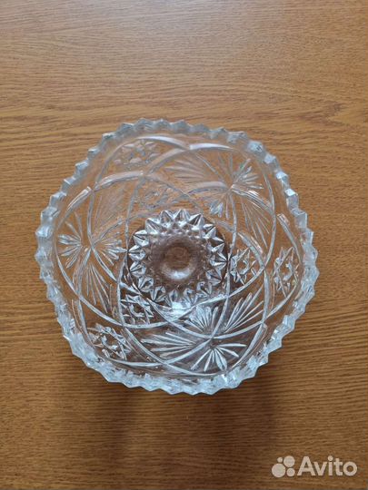 Салатник хрустальный СССР ваза для конфет
