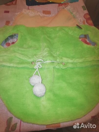 Попонка зелёная для собаки