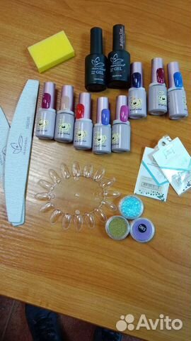 Набор гель-лаков с базой и топом