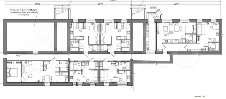 Апартаменты-студия, 23 м², 1/5 эт.