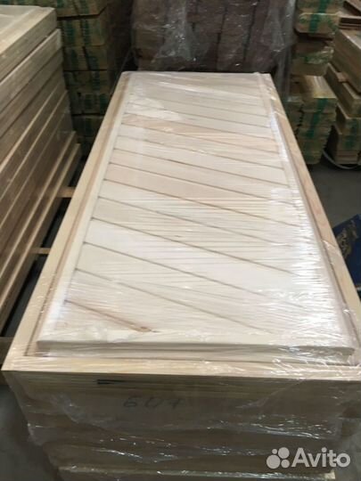 Дверь в баню липовая