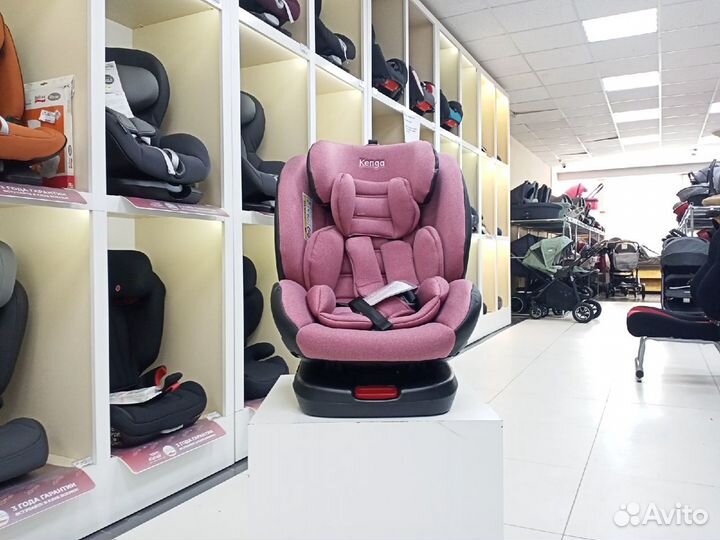 Автокресло 0-36кг изофикс поворотное Kenga Purple