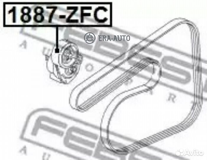 Febest 1887ZFC Ролик натяжной