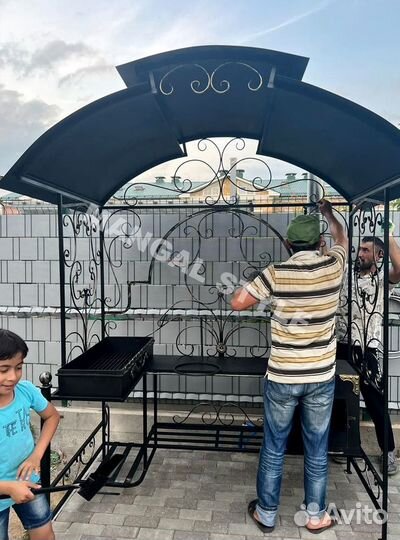 Мангал в стиле лофт