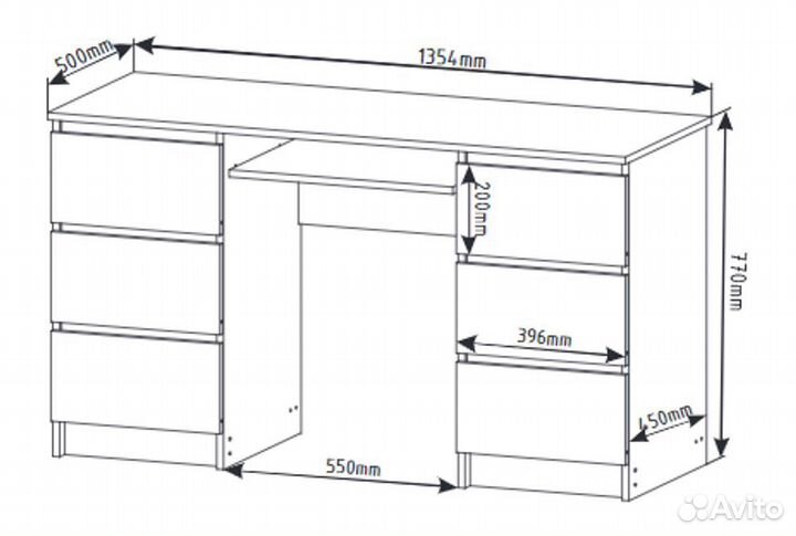 Письменный стол мс2