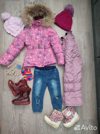 Огромный пакет вещей на девочку