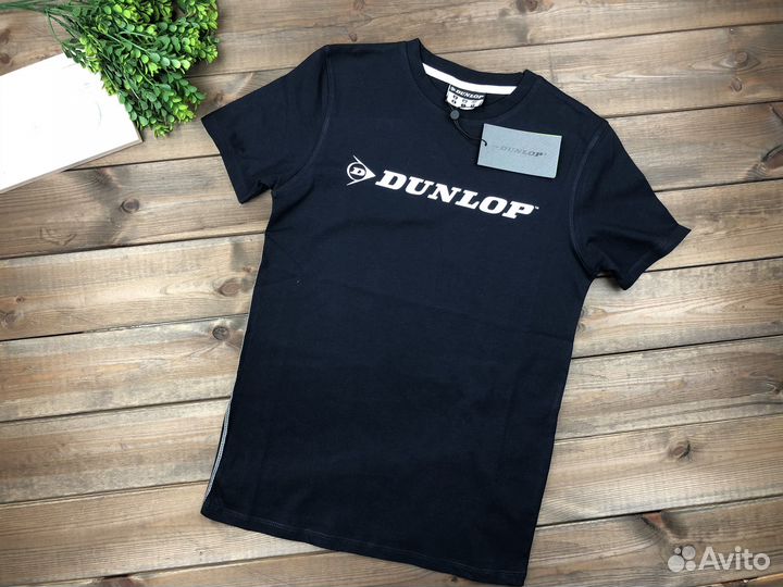Футболка с надписью для мальчика холопок dunlop