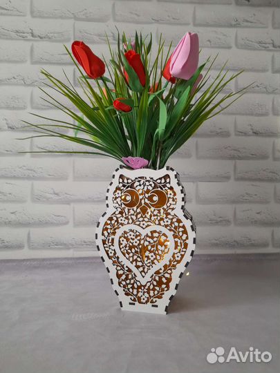 Подарки вазы совушки