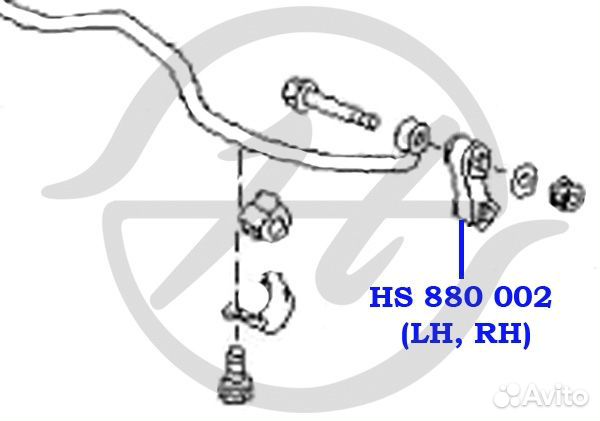Тяга стабилизатора перед прав / лев