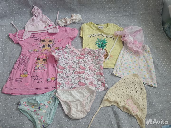 Вещи пакетом на девочку 68 74