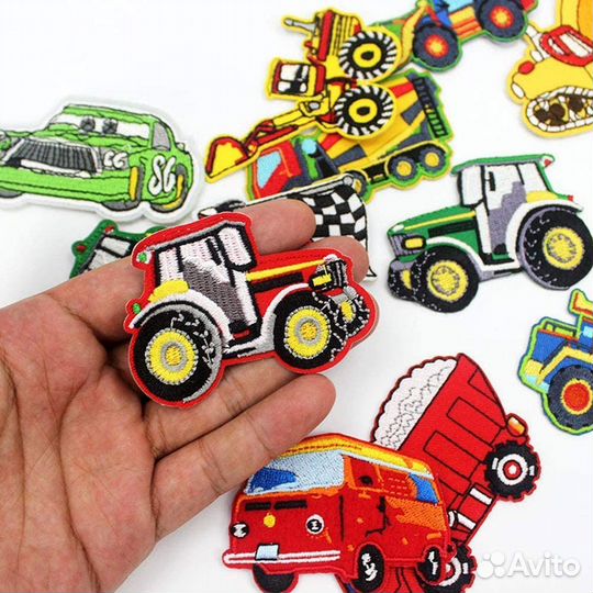 Нашивки на одежду строительные машины грузовики