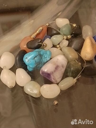 Камень натуральный агаты и др