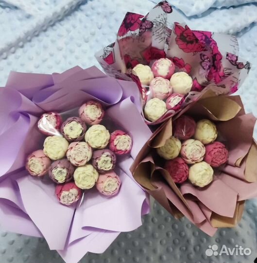 Шоколадный букет цветов