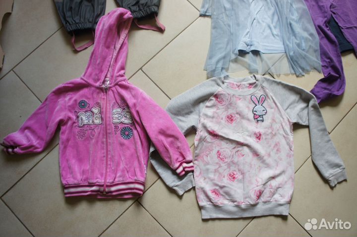 Одежда пакетом для девочек 110-116- 3.5 до 6 лет