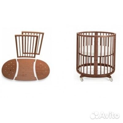 Кроватка Stokke Sleepi 2 в 1 Walnut Brown