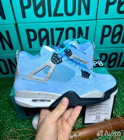 Nike air jordan 4 retro university blue оригинал