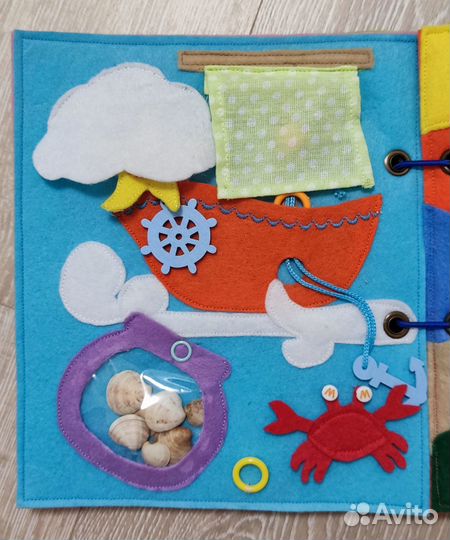 Развивающая книжка из фетра под заказ
