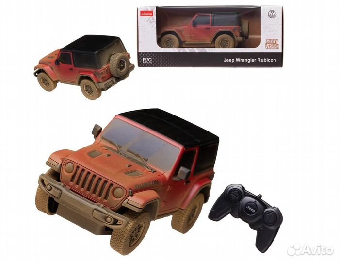 Машина р/у 1:24 jeep Wrangler Rubicon-Muddu versio